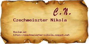 Czechmeiszter Nikola névjegykártya